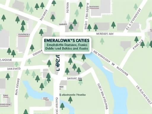 A map showing the location of EmeraldWay Coaches in Dublin